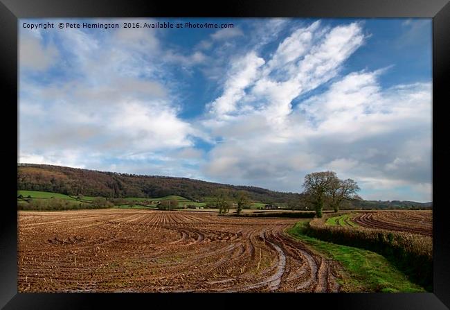 The Quantocks in Somerset Framed Print by Pete Hemington