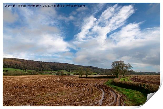 The Quantocks in Somerset Print by Pete Hemington