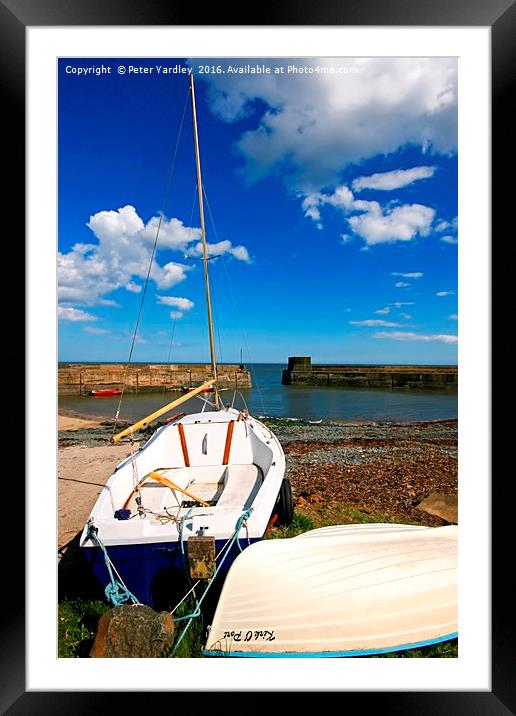 Waiting For The Tide Framed Mounted Print by Peter Yardley