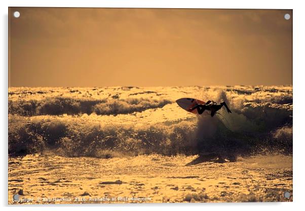 Atlantic Surf  Acrylic by Rob Hawkins