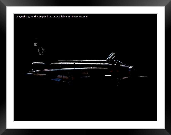 Lightning XS904 in the Shadows Framed Mounted Print by Keith Campbell