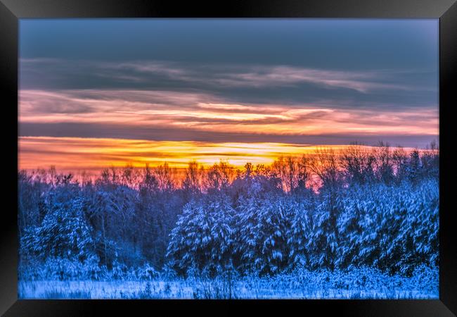 Magic winter sunset Framed Print by Svetlana Korneliuk