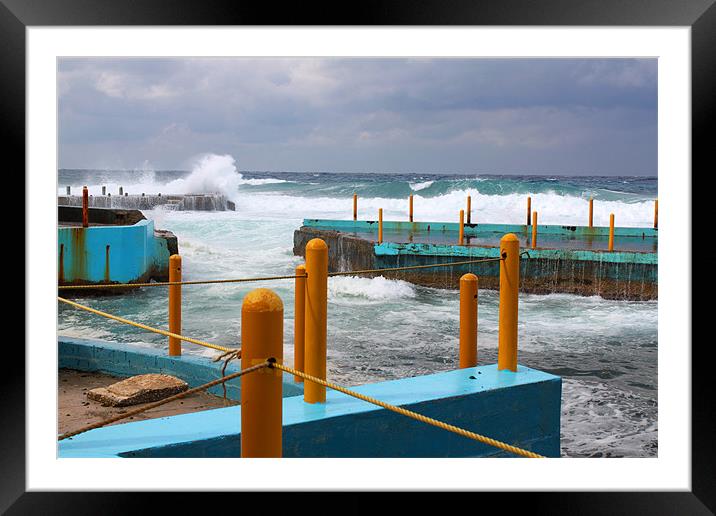 The Malecon Framed Mounted Print by Stephanie Reeves