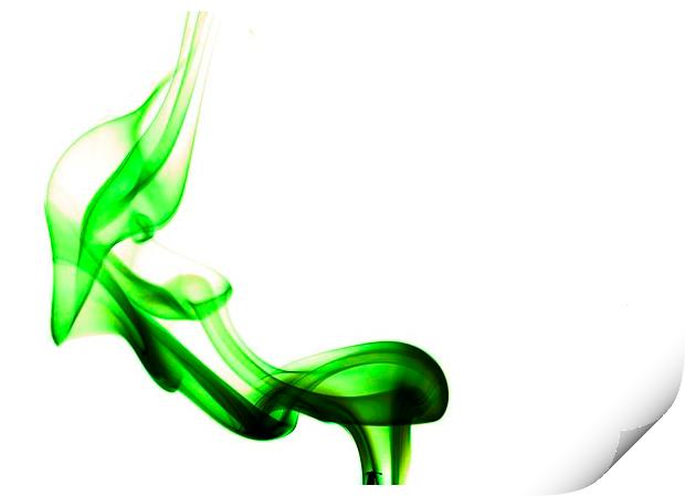Green Smoke Print by Jonathan Thirkell