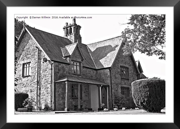 Port Church House, Y Felinheli  Framed Mounted Print by Darren Willmin