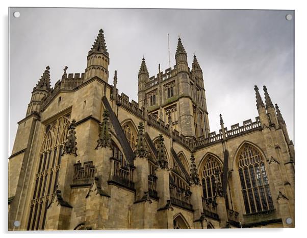 Bath Abbey, Bath, England, UK Acrylic by Mark Llewellyn