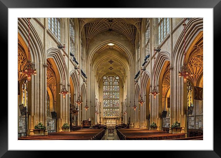 Bath Abbey, Bath, England, UK Framed Mounted Print by Mark Llewellyn
