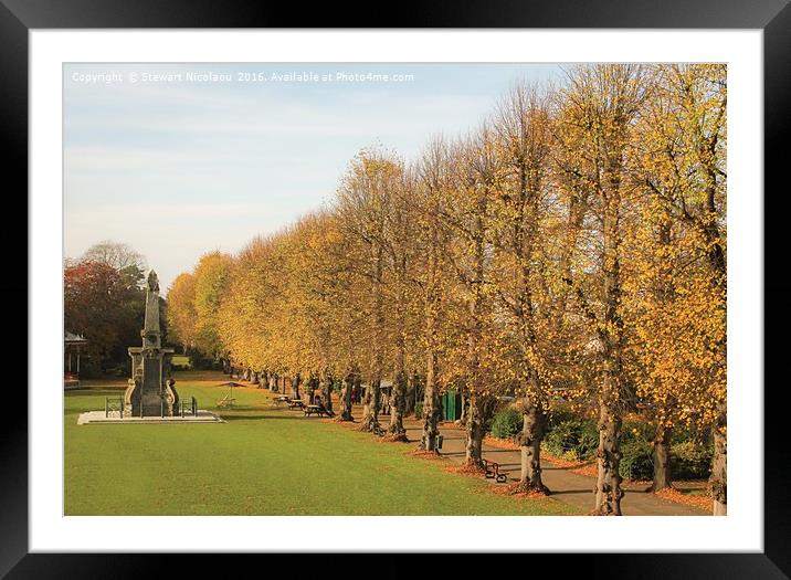 A Romantic Autumn's Day  in Caterbury Kent Framed Mounted Print by Stewart Nicolaou