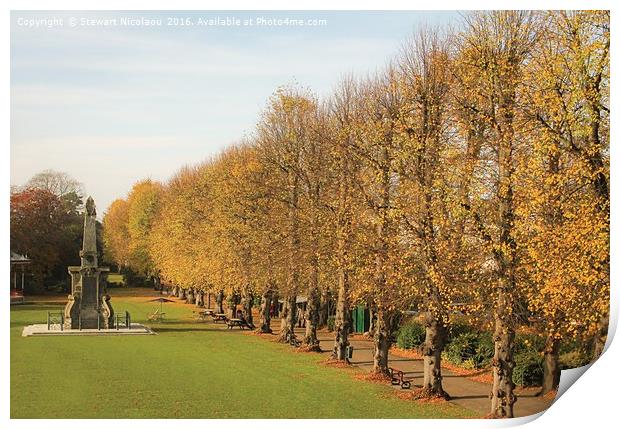 A Romantic Autumn's Day  in Caterbury Kent Print by Stewart Nicolaou