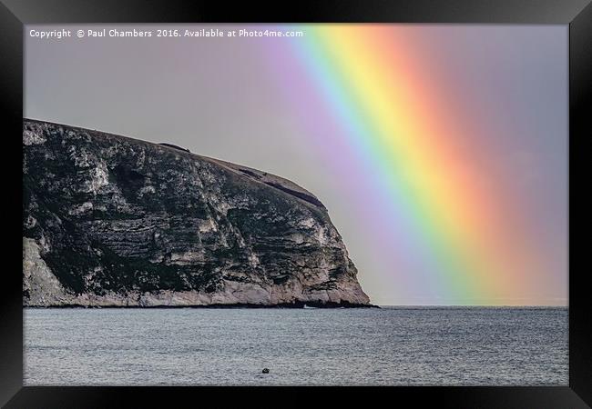 Amazing Rainbow Framed Print by Paul Chambers