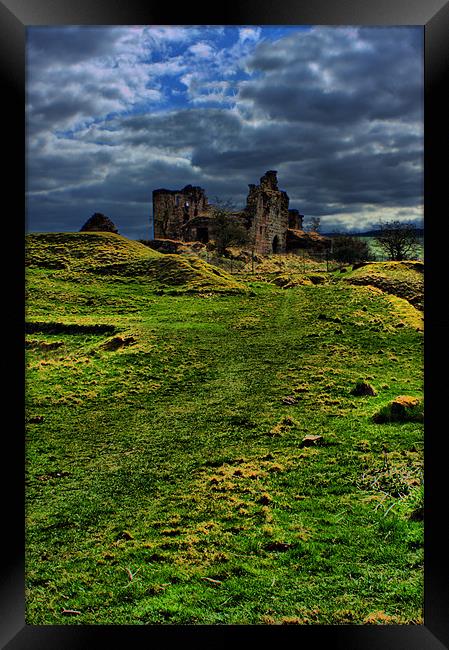 the Ruins Framed Print by Tommy Reilly