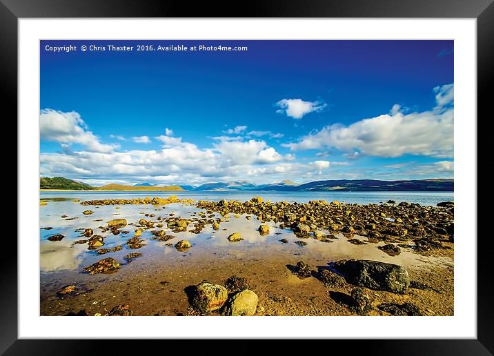 Loch Linnhe Clouds Framed Mounted Print by Chris Thaxter