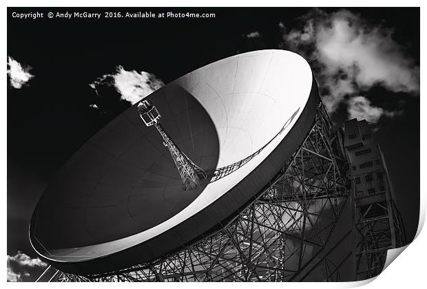 Jodrell Bank Print by Andy McGarry