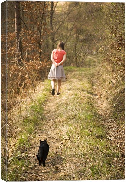 Girl's best friend Canvas Print by Ian Middleton