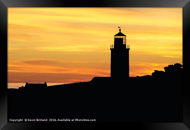 Cornish Sunset Framed Print by Kevin Britland