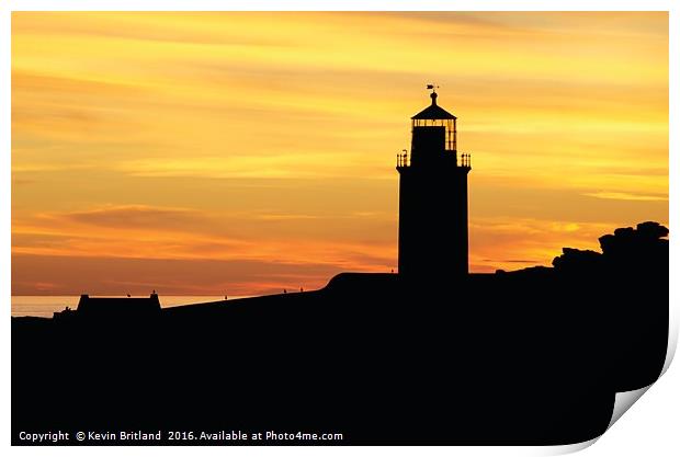 Cornish Sunset Print by Kevin Britland