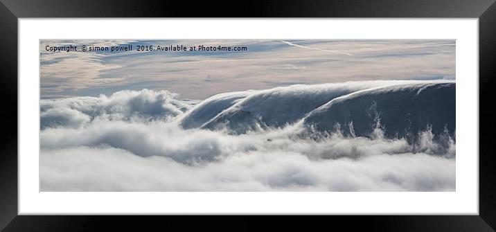 Dragons breath cloud inversion 8129 Framed Mounted Print by simon powell
