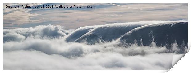 Dragons breath cloud inversion 8129 Print by simon powell