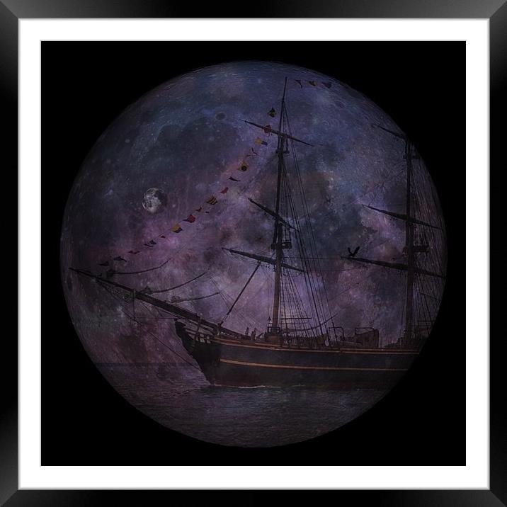 pirate ship Framed Mounted Print by sue davies