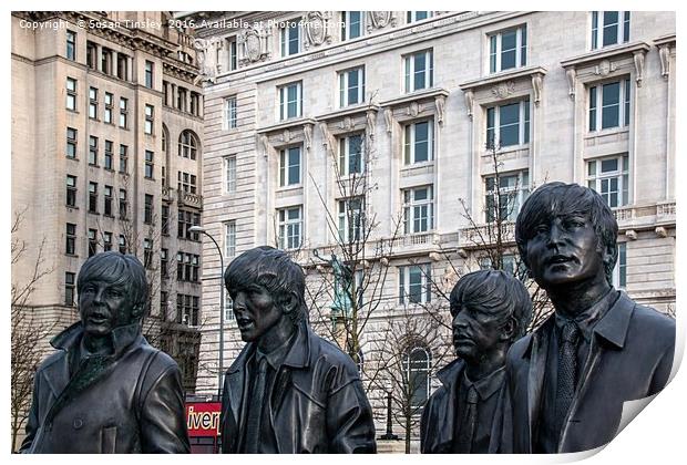 The Beatles are in town Print by Susan Tinsley