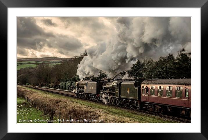 Flying Scotsman and Lancashire Fusilier at Irwell Framed Mounted Print by David Oxtaby  ARPS