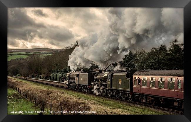 Flying Scotsman and Lancashire Fusilier at Irwell Framed Print by David Oxtaby  ARPS