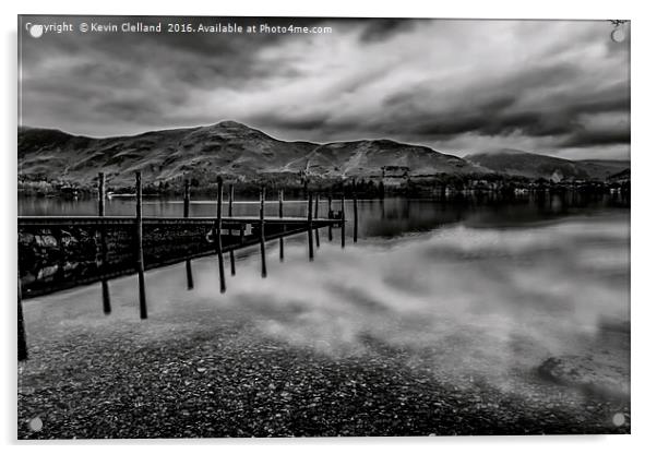 Jetty at Derwent Water in the Lake District Acrylic by Kevin Clelland