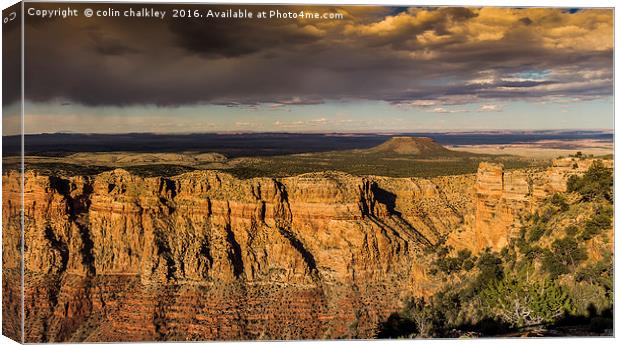 Grand Canyon at Early Sunset Canvas Print by colin chalkley