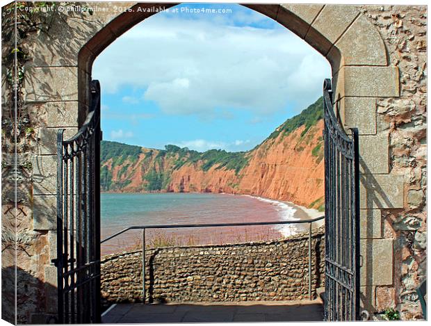 Through The Arch Canvas Print by philip milner