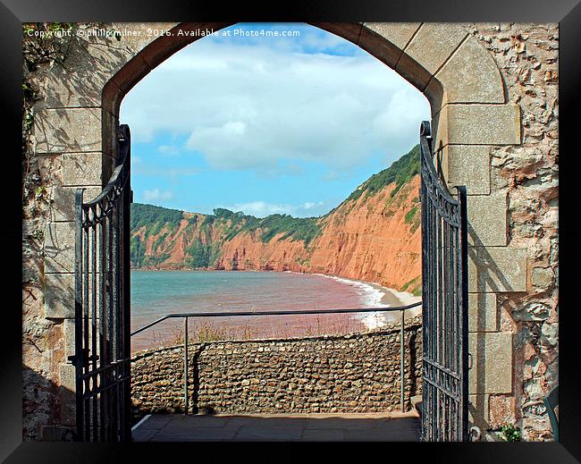 Through The Arch Framed Print by philip milner
