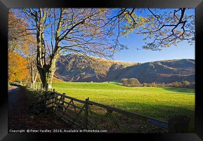 Autumn In Wasdale Framed Print by Peter Yardley