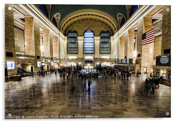 Grand Central Station Acrylic by Valerie Paterson