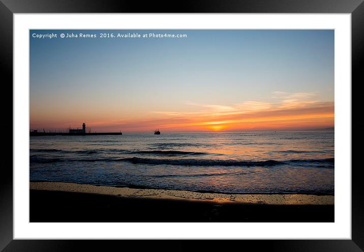Scarborough Lighthouse Framed Mounted Print by Juha Remes