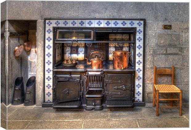 Old Cooking Range Canvas Print by Mike Gorton