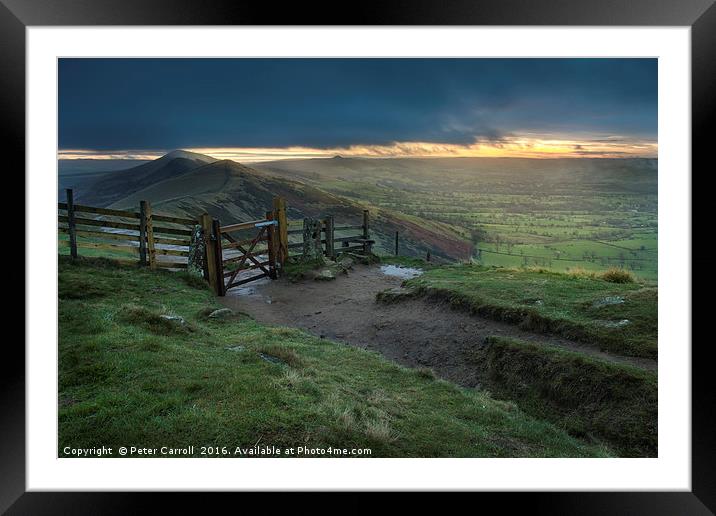 'The Gate' Framed Mounted Print by Peter Carroll