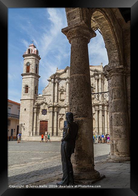 Antonio Gades statue in Havana Framed Print by Jason Wells