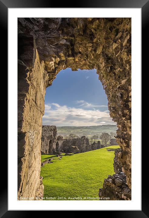 Castle View Framed Mounted Print by Lee Sutton
