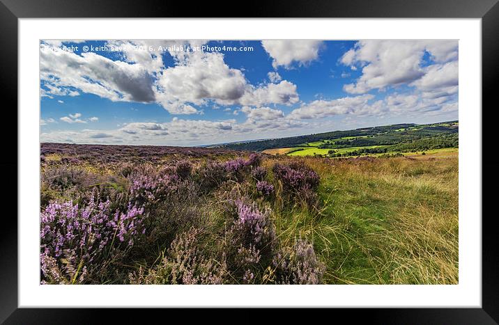 Farndale Moor Framed Mounted Print by keith sayer