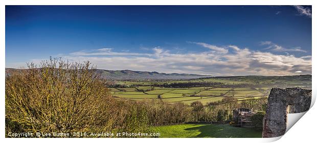 Clwydian View Print by Lee Sutton