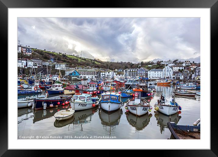 mevagissey Framed Mounted Print by Kelvin Rumsby