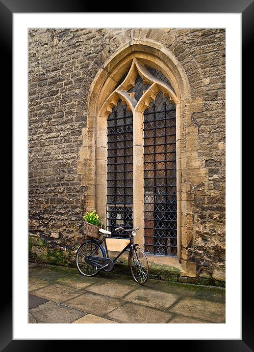 Oxford Bicycle Framed Mounted Print by Karen Martin