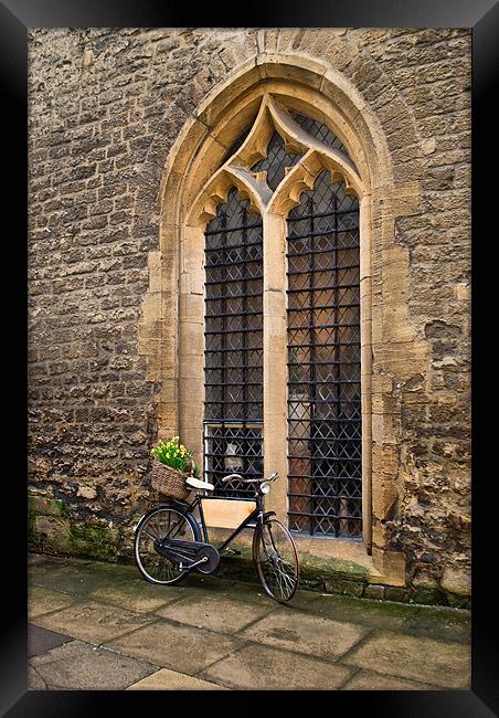 Oxford Bicycle Framed Print by Karen Martin