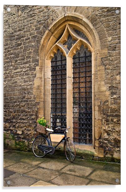 Oxford Bicycle Acrylic by Karen Martin
