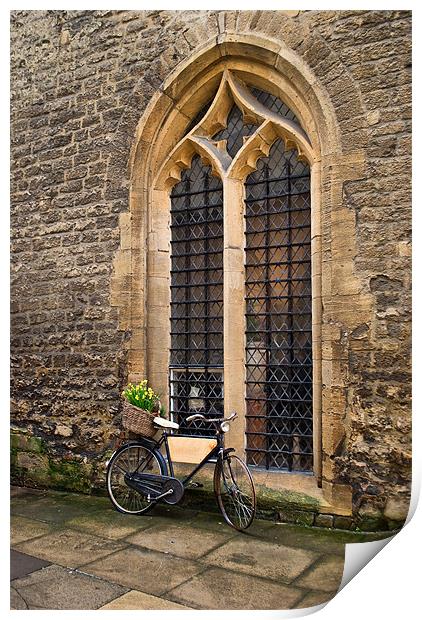 Oxford Bicycle Print by Karen Martin