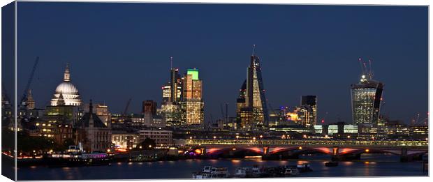 London City Skyline Canvas Print by David French