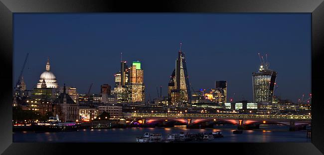 London City Skyline Framed Print by David French
