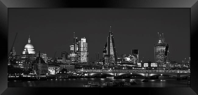 London City Skyline Framed Print by David French