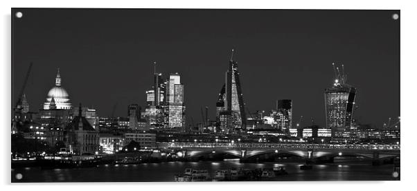 London City Skyline Acrylic by David French