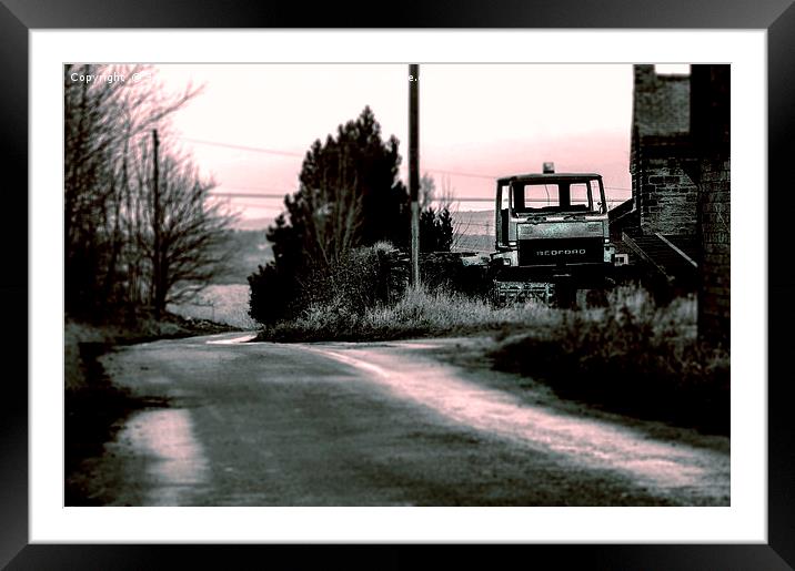 Abandoned farm truck Framed Mounted Print by Simon Underwood