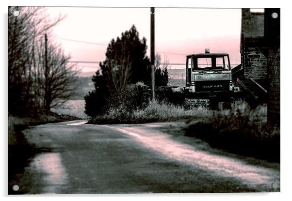 Abandoned farm truck Acrylic by Simon Underwood